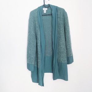 Soft Surroundings Women’s Open Front Boucle Knit Cardigan. Size XL.